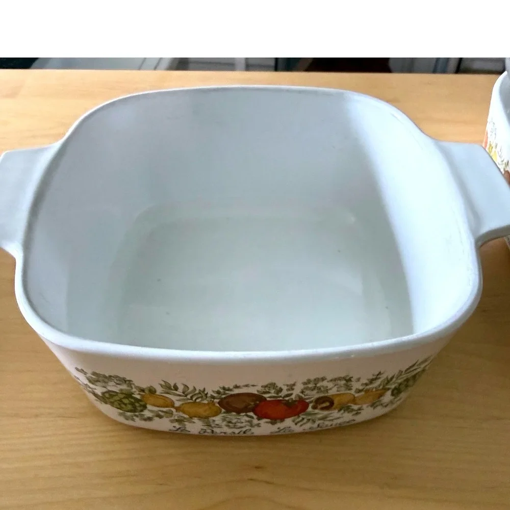Corning Ware Spice‎ O' Life Casserole Dish Set L'Echalote Le Persil GrandmaCore